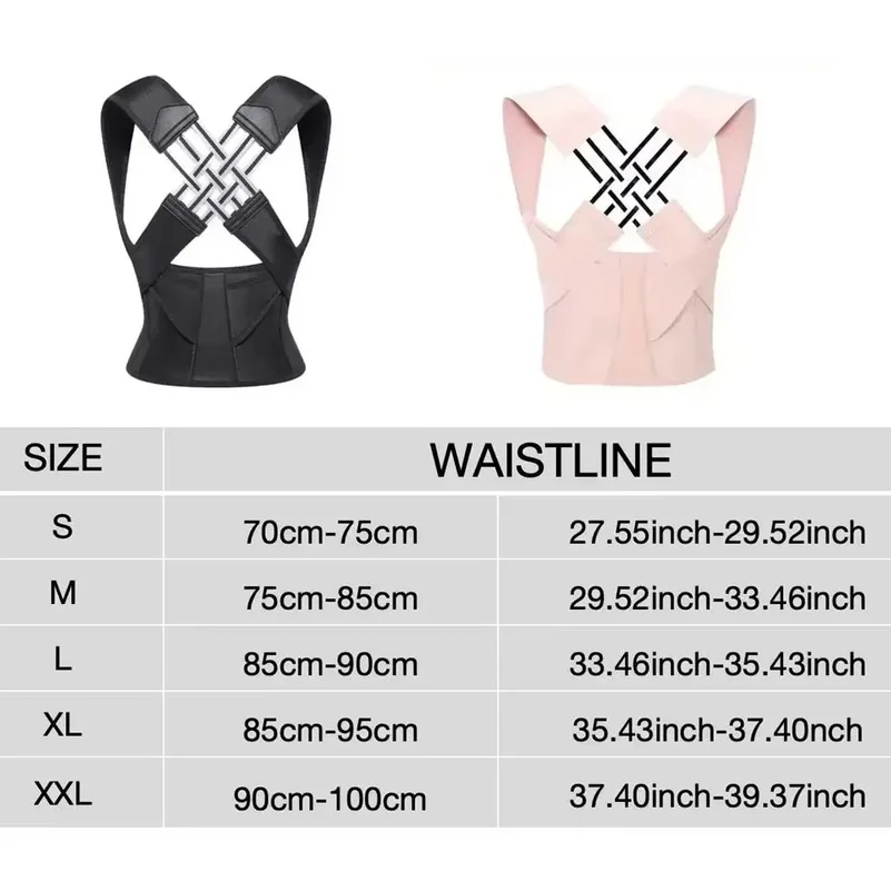Dropshipping Back Posture Corrector Brace for Women breathable Back Posture Correction back support belt shoulder students kid