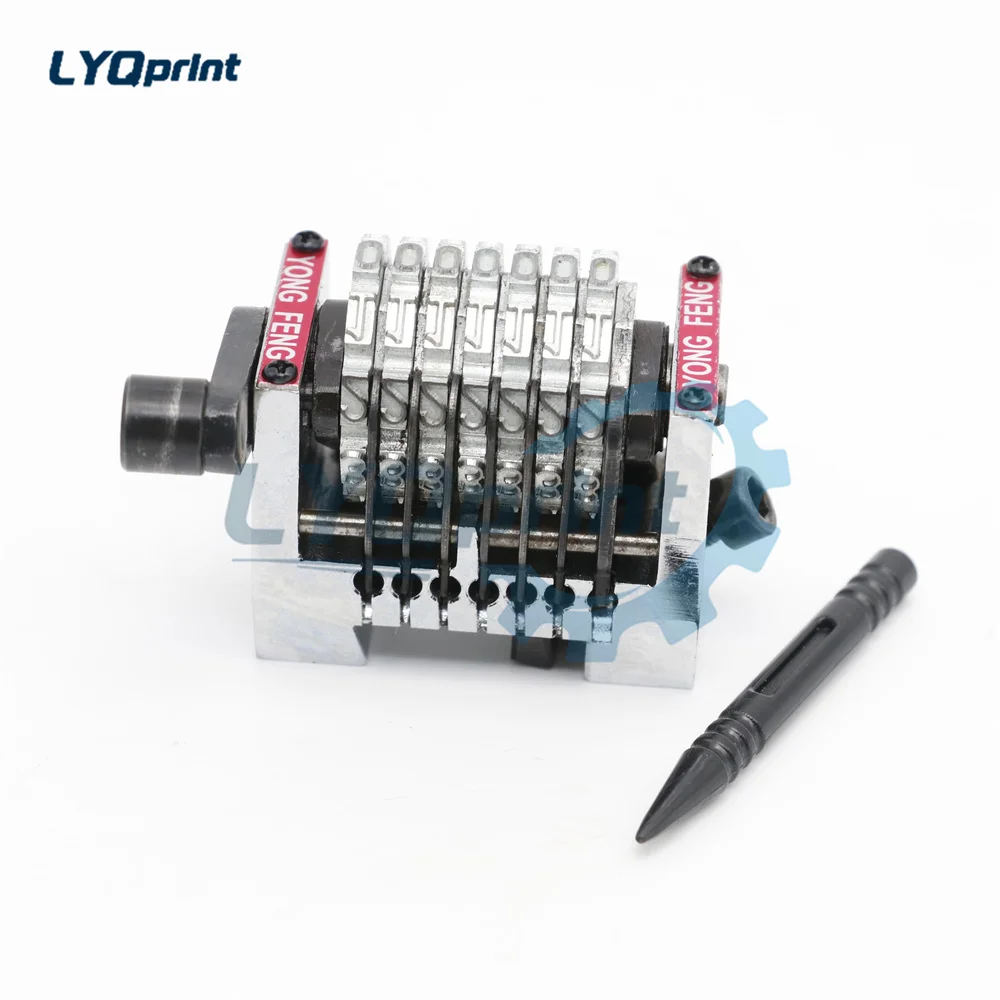 Machine de numérotation Heidelberg GTO à 7 chiffres, 1 pièce, pour Machine d'impression horizontale 9012345 ...Front