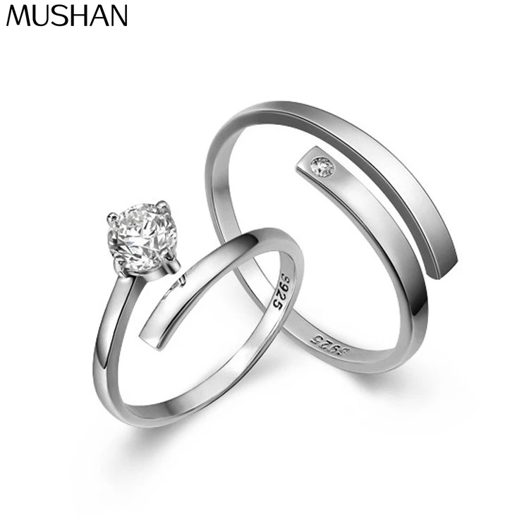 

MuShan Jewelry 925 Sterling Silver Ring Wedding Band HCD Gemstones Engagement Party Premium Jewelry Women Rings Fine Jewelry