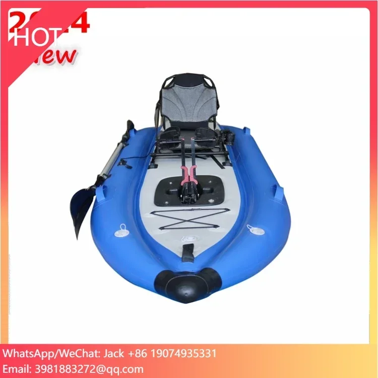 Surfking 12' Inflatable Fin Pedal Kayak Fin Pedal Drive Offer Efficient, Lightweight And Compact Propulsion Method New Design