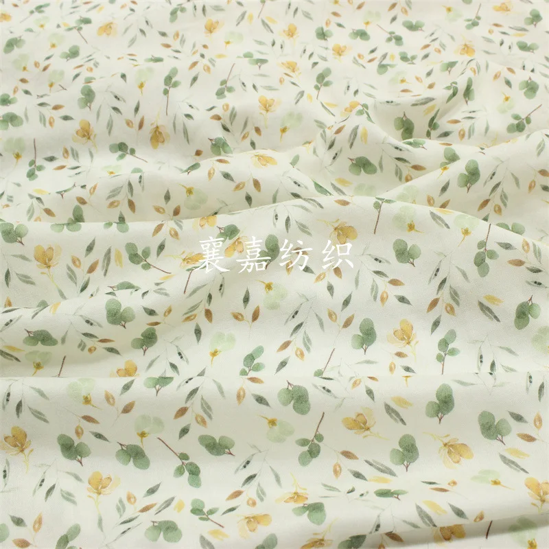 100X150cm Bamboo Fiber Double-Layer Gauze Cloth Small Floral Digital Printing Baby Clothing Pajamas Bedding Fabric