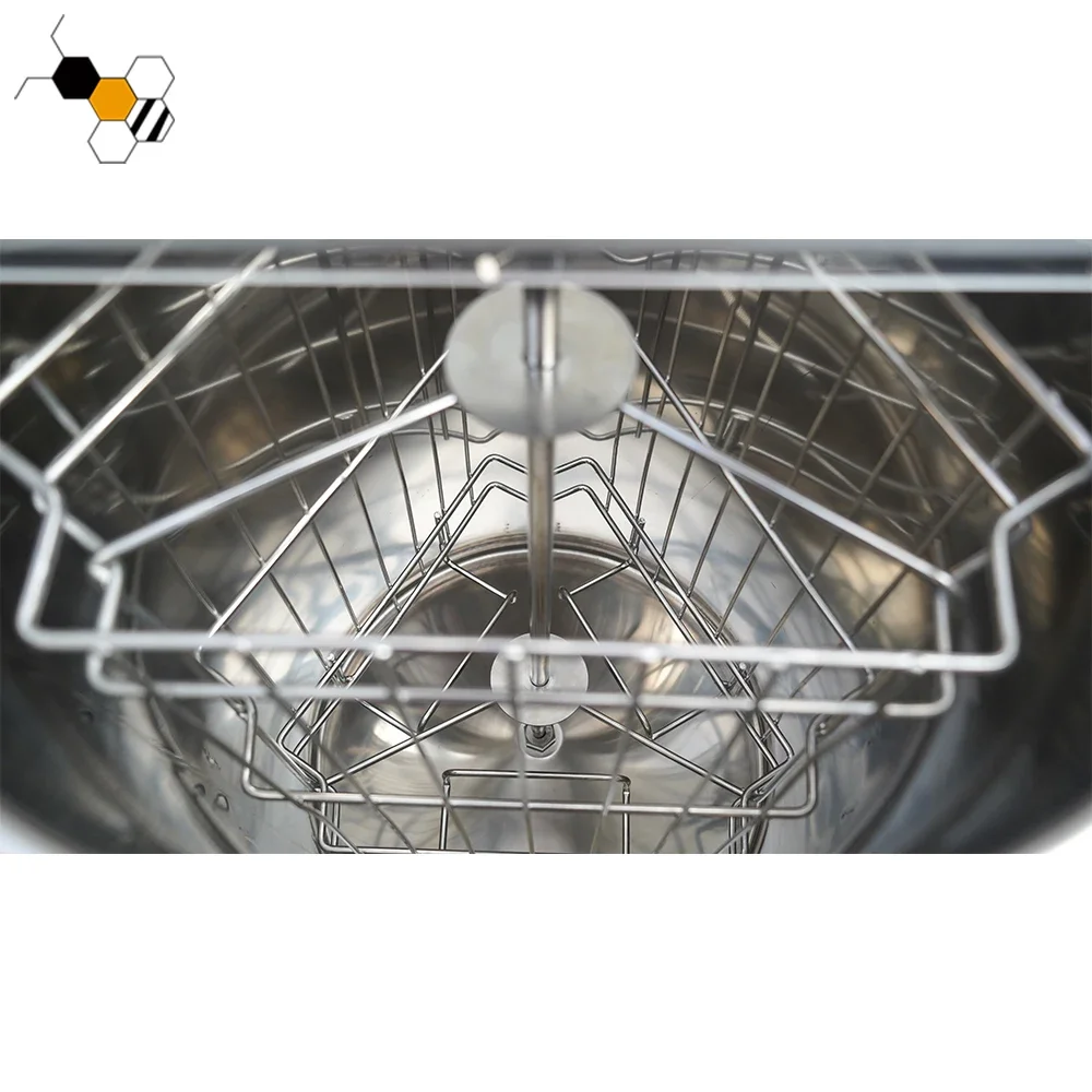 Centrifuga per miele manuale senza soluzione di continuità Estrattore manuale per miele a 3 telai