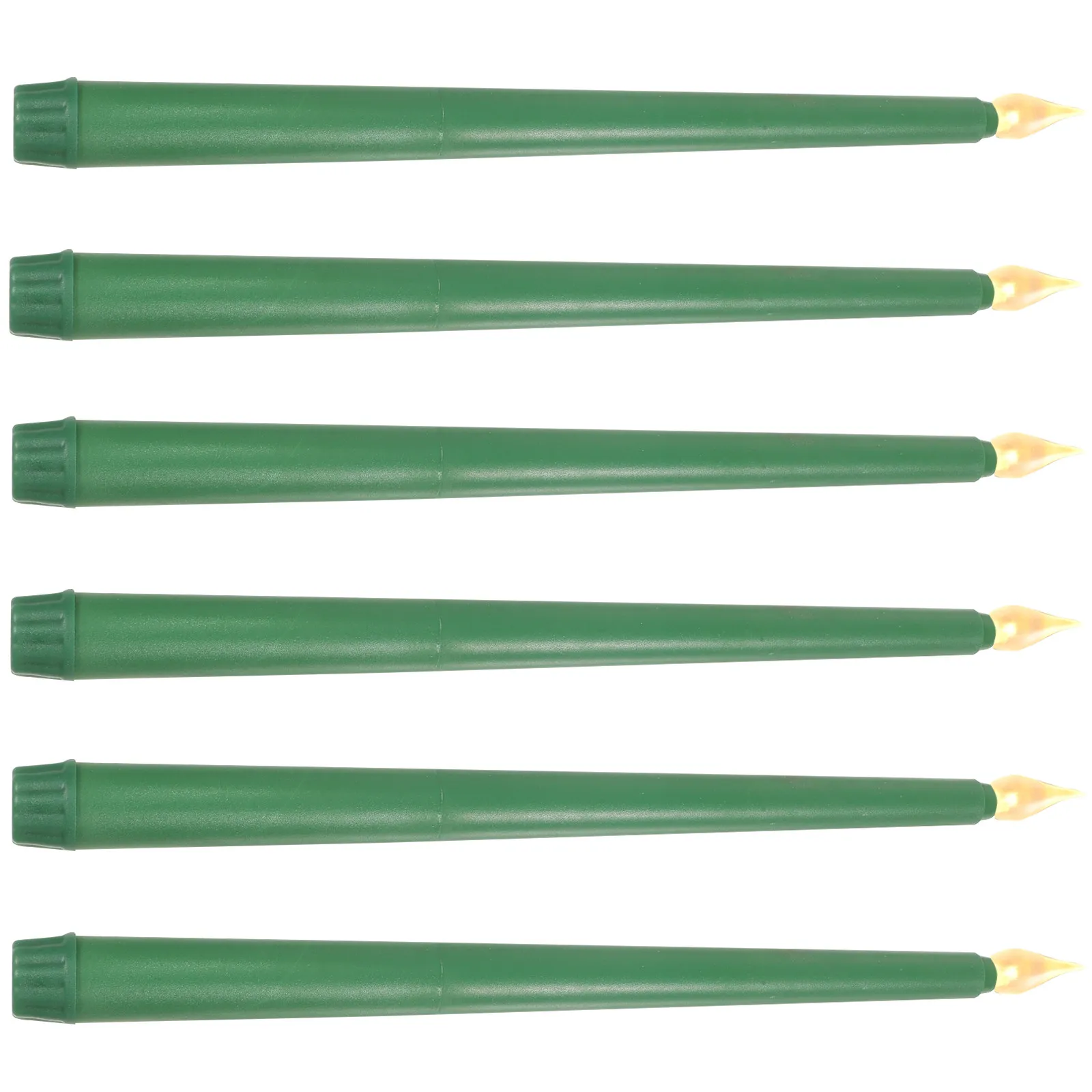 

Набор из 6 светодиодных беспламенных свечей-конусов с имитацией пламени для декора дома, стола, полки, витрины