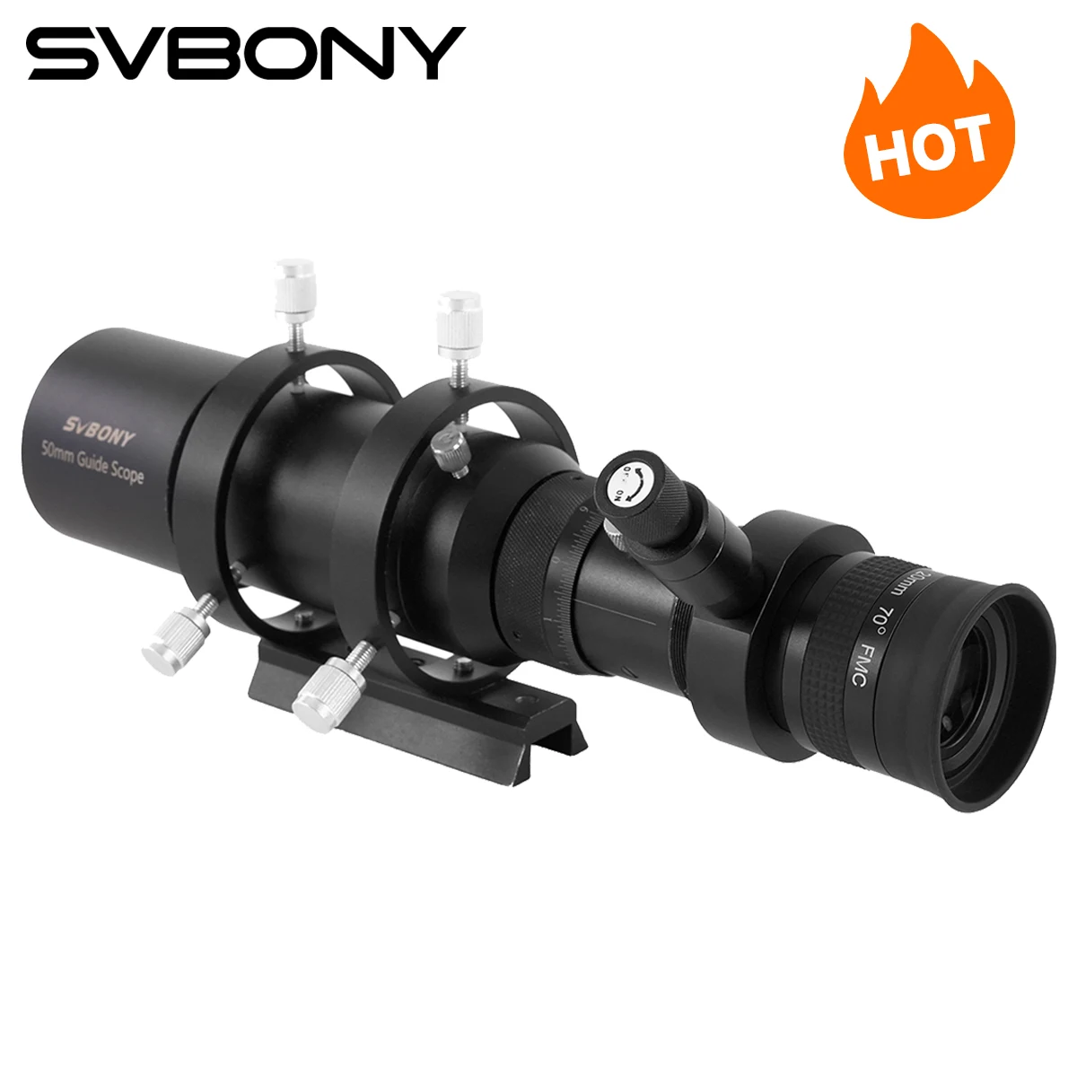 Svbony SV106 Guide Scope with Helical Focuser Finder and SV152 SWA Illuminated Eyepiece Multi-Use for Astronomical Telescope