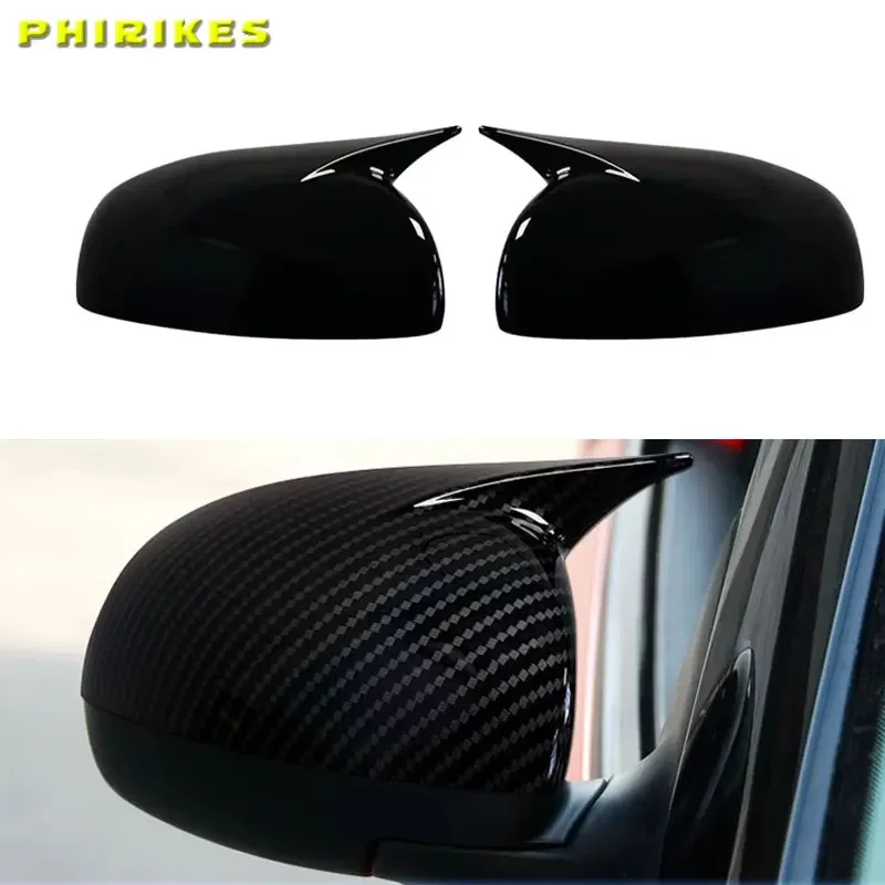 

Car Sticker Rearview Side Mirror Cover Wing Cap Exterior Door Rear View Case Trim For Skoda Fabia 2008-2014