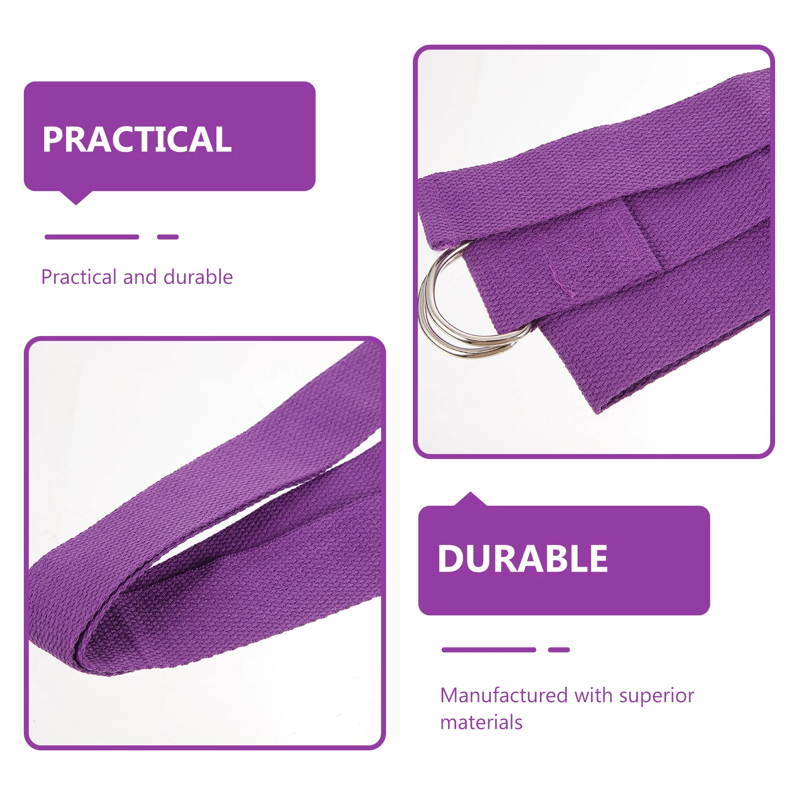 

2pcs Reusable Yoga Band Household Stretch Band Durable Fitness Strap Professional Stretching Resistance Workout Accessory For