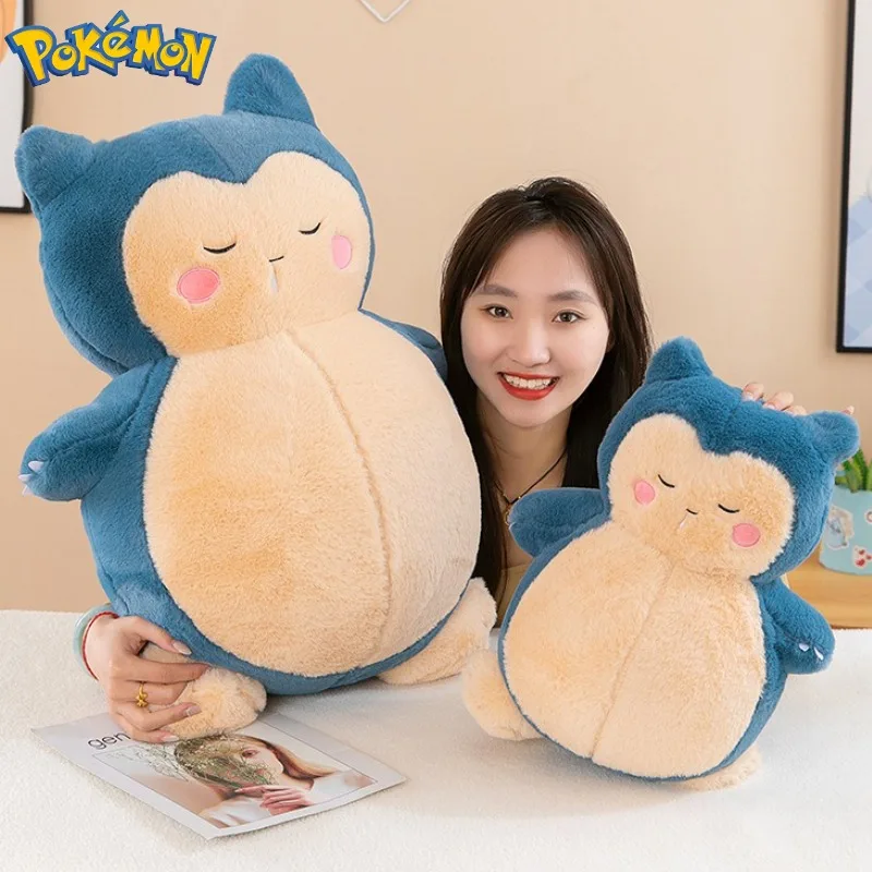 

35/55/80 см большой размер Pokemon Snorlax плюшевые игрушки Кабогон Kawaii мультфильм аниме орнамент удобная мягкая кукла детский подарок