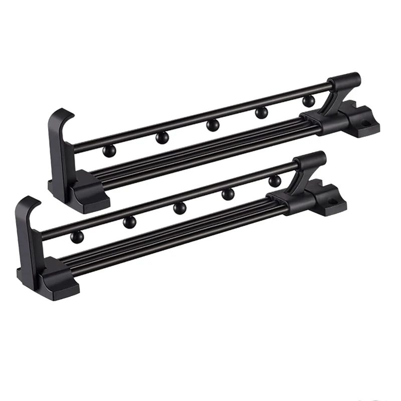 

Pack Of 2 Adjustable Clothes Rail Hanger For Pull-Out Clothes Hanger Extendible For Wardrobe