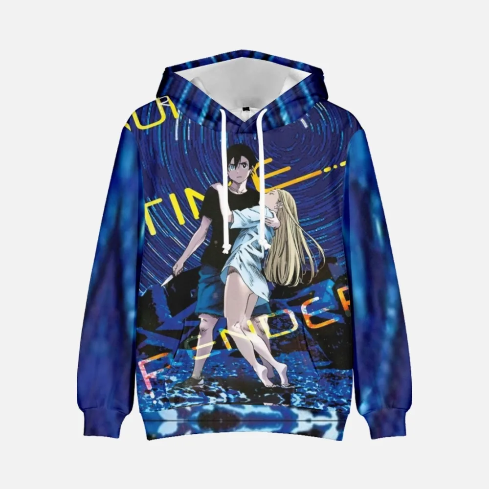 Manga Summer Time Rendering Hoodie Long Sleeve Women Men's Hoodies Harajuku Streetwear Japanese Anime Clothes Plus Size