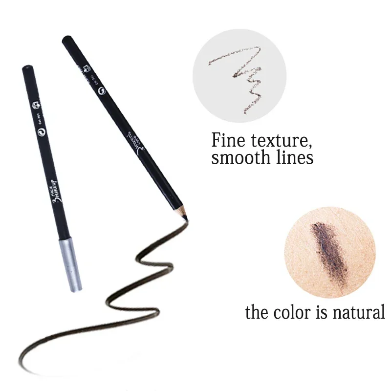 Black Eyeliner Pencil Professional Makeup Brown Matte Eyebrow Pencil Waterproof Lasting Smooth Pen Beauty Tool Accessories