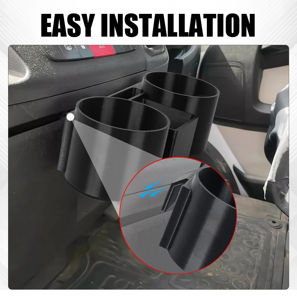 

1pc Caravan Cup Holder Center Console Dual Cup Holder Fits Fiat Ducato Peugeot Boxer Citroen Relay 2007+ Camper Accessories