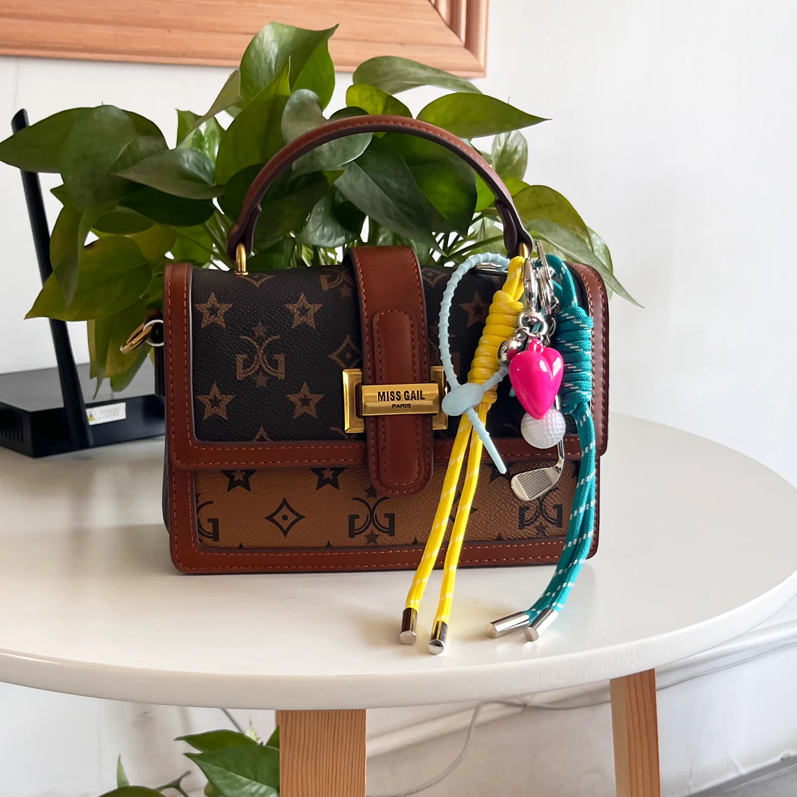 المرأة DIY حقيبة المفاتيح النايلون اليدوية حبل GTA5 Jinx الإشعاع غطاء زجاجة البيسبول جولف الدب مضفر قلادة هدية للأصدقاء #4