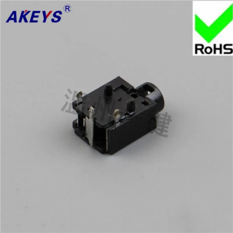 10 PCS PJ-203 power outlet 2.5 headphone socket 3 foot pin without fixed foot 2.5 MM socket master seat