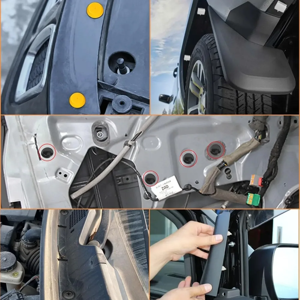 1000Pcs Mixed Car Buckle Car Bumper Door Panel Fixed Clip Universal Car Clip Mixed Car Bumper Fender tive Door Panel Prot