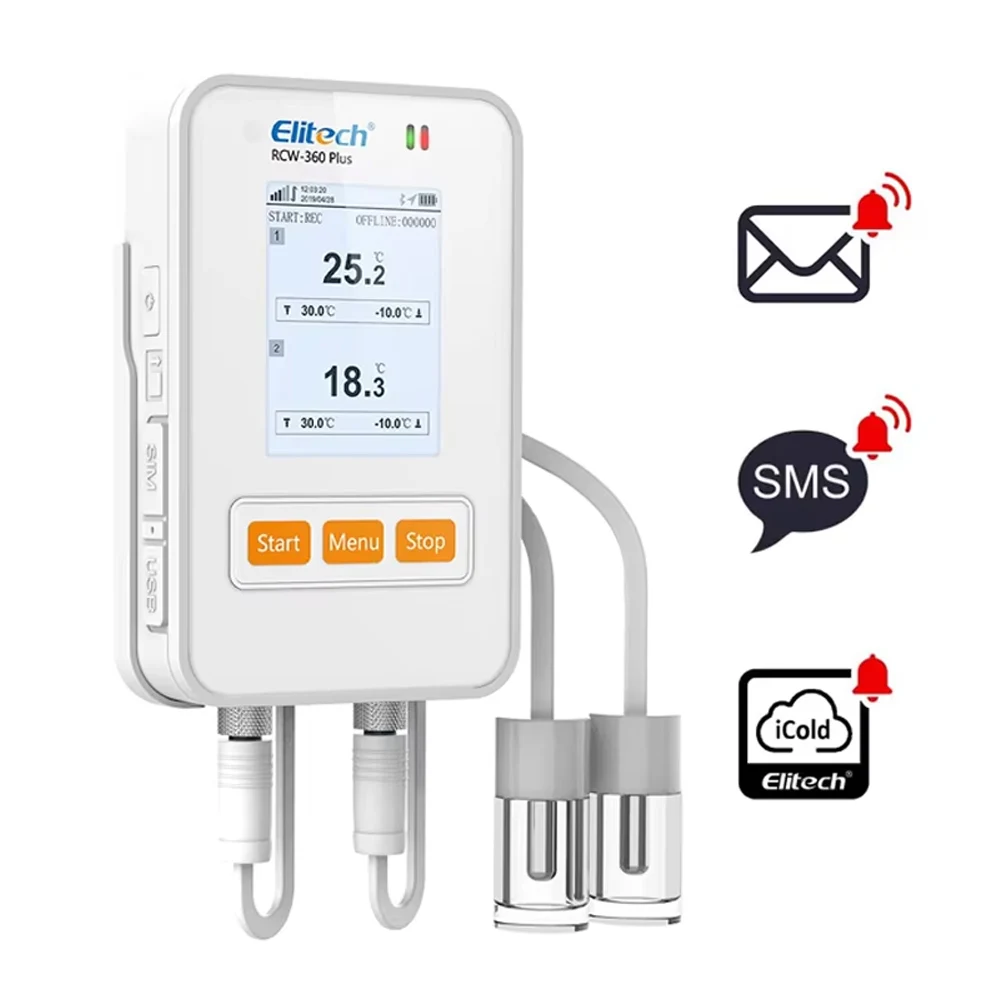 RCW-360Plus Data Logger Cold Chain Transport Temperature and Humidity Recorder Repeatable Logger Real Time Monitor With 4G&WIFI