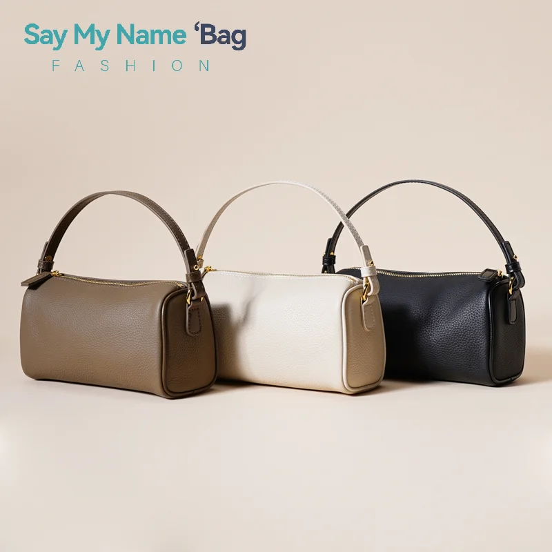 

﻿ Mini Leather Clutch Bag Velvet Underarm Pen Holder Bag Soft Tote Bag Simple Quality Underarm Bag Neutral Minimalist Style