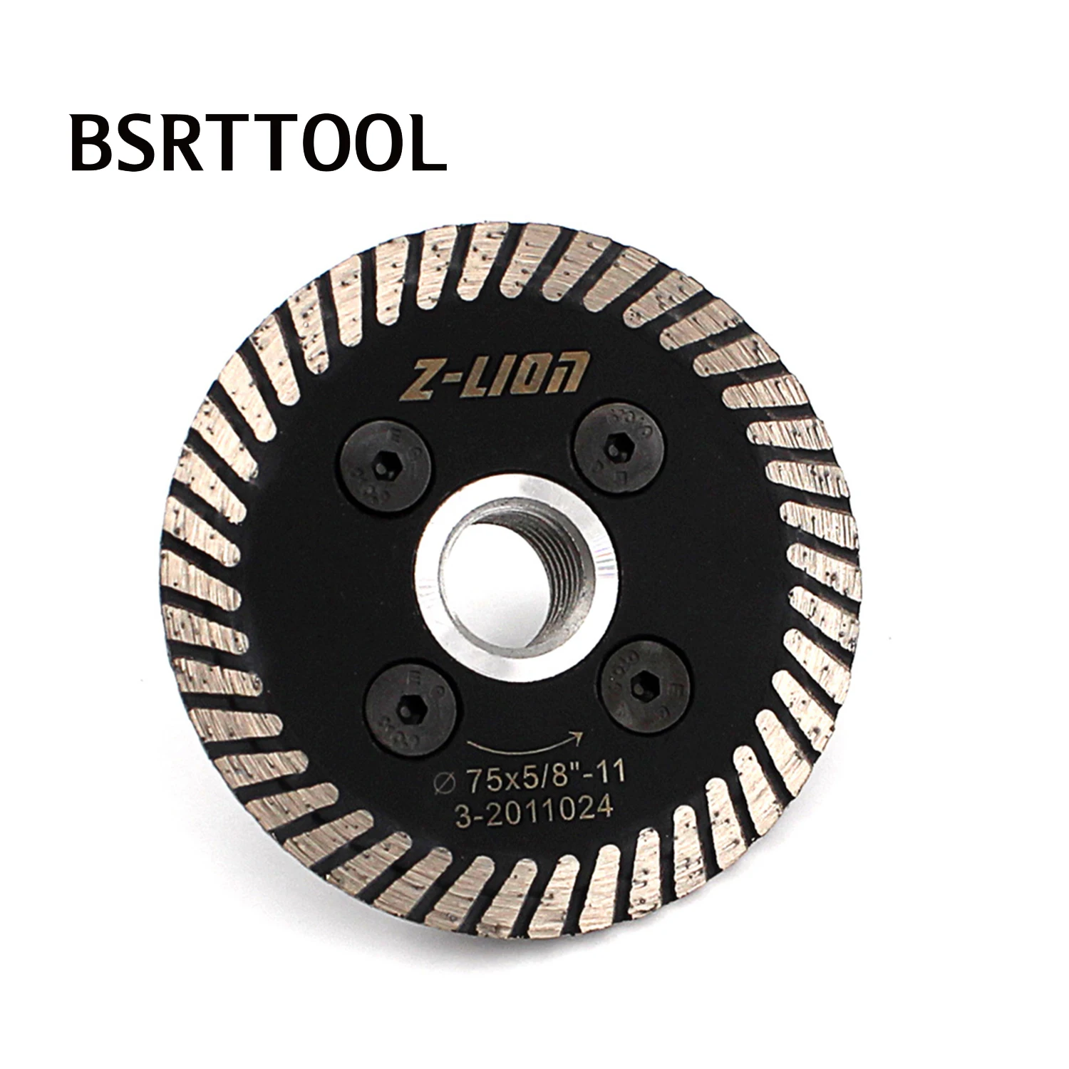 BSRTTOOL 75mm Mini Diamond Saw Blade with Removable FIange For Granite Marble Diamond Turbo Carving Disc