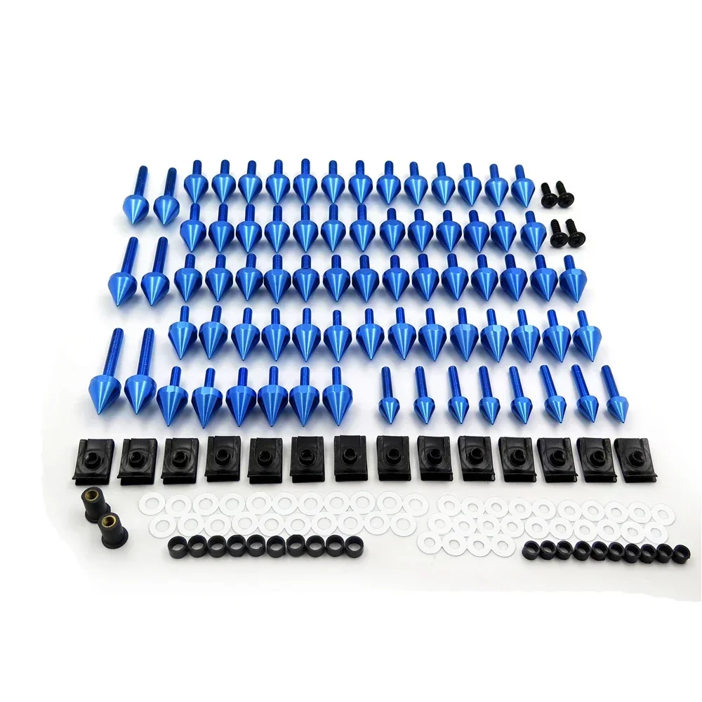 

Motorcycle Alloy Complete Fairing Bolt Kit Bodywork Screws Nuts for Suzuki Honda All Late Model Japanese Sportbikes