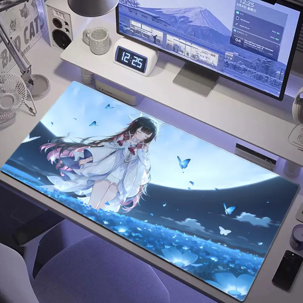

HD Columbina Genshin Impact Mouse Pad Large Desk Mat Keyboard Ergonomic Office Rubber Game PC Non-slip Mousepad Home Accessories