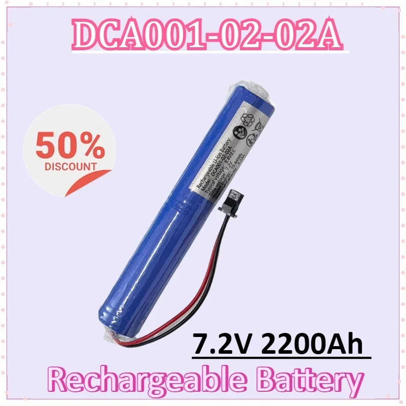 

DCA001-02-02A 7.2V 2200Ah 15.84Wh Rechargeable Lithium Battery PacksHigh Quality