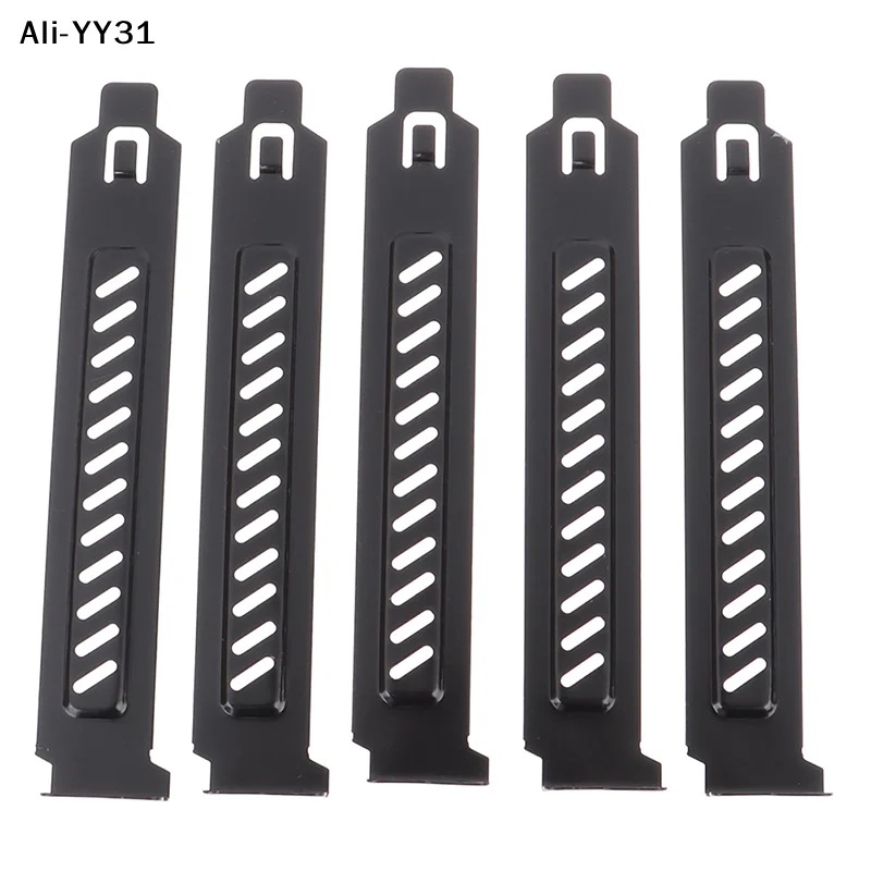【ZYAH】5Pcs PCI Slot Cover Dust Filter Blanking Board Cooling Fan Dust Filter Ventilation