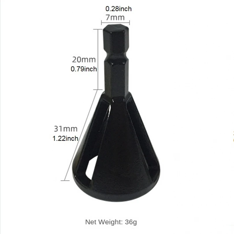 3 Slots Simple Design Hexagon Handle Deburring External Chamfer Tool for Metal Drilling Tool