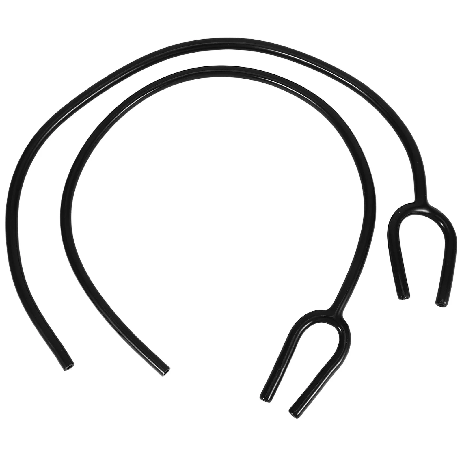 

2pcs Stethoscope Replacement Tubing Black Pvc Y-Shaped For Pediatric Clinical Use Flexible Noise Reducing Universal