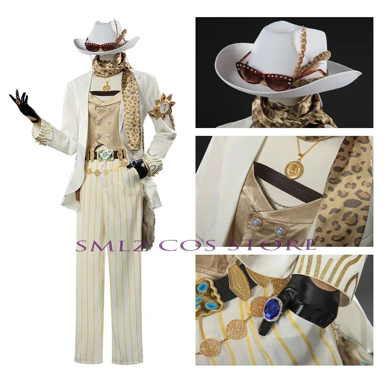 الرائعة وحيد وولف نورتون كامبل تأثيري لعبة الهوية الخامس المنقب زي البدلة موحدة قبعة الدعامة مجموعة ل رجل الحزب الزي