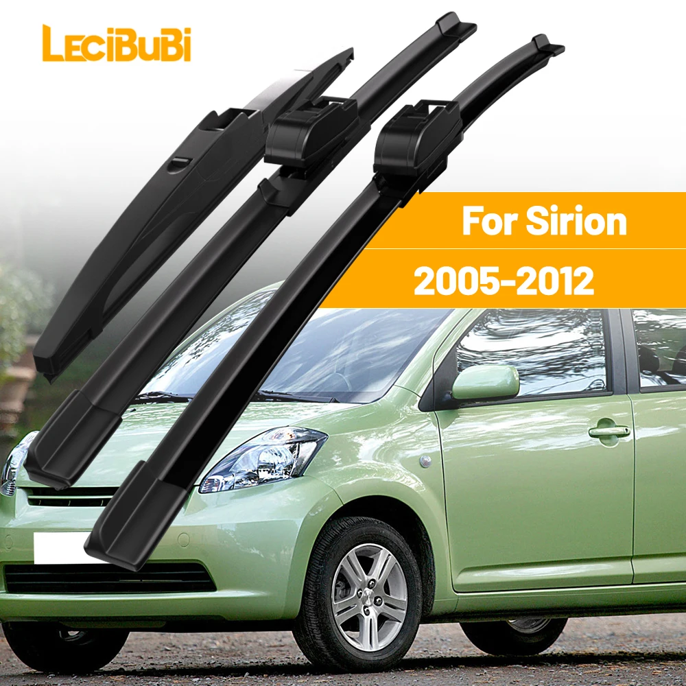 Para Daihatsu Sirion 2005-2012 1 Juego de limpiaparabrisas delantero y trasero limpiaparabrisas 2006 2007 2008 2009 2010 2011