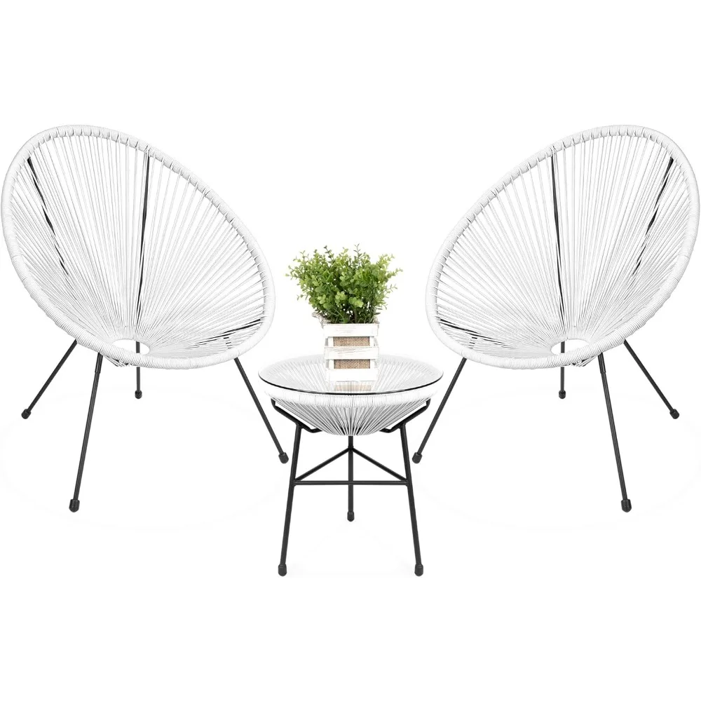 

Best Choice Product: Acapulco All Weather Outdoor Terrace Dialogue Tavern 3-Piece Set with Plastic Rope