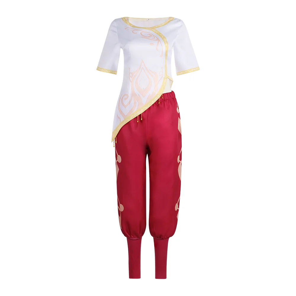 Conjunto de fantasia azul Ellie Princ Role-plang Performance loween Magic Bounies Ensemble Senhoras Roupas de palco tradicionais