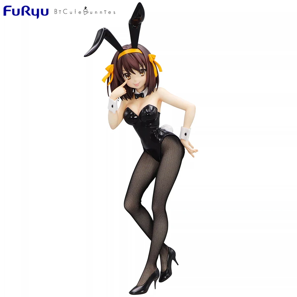 Original New FuRyu BiCute Bunnies Haruhi Suzumiya (The Intuition of Haruhi Suzumiya) 265 mm Anime Figure Ornament Model Toys