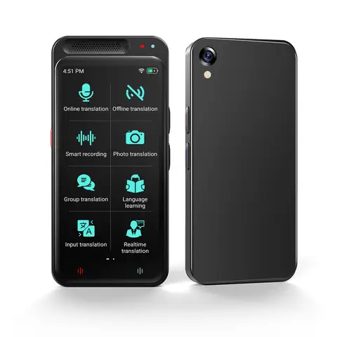 Z6 휴대용 음성 번역기, 139 언어 실시간 번역, 4.1 인치 스마트 인스턴트 번역기, 환율 변환