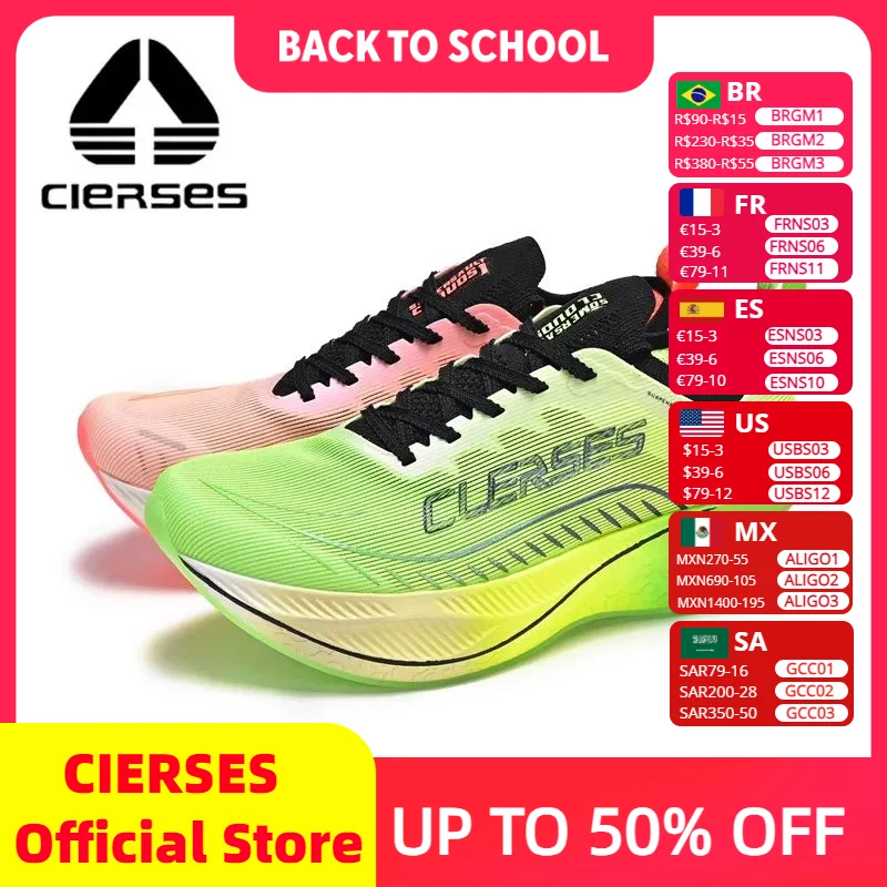 CIERSES JINDOUYUN 1.0 Professional Running Shoes for Men 2024 Full Palm Carbon Marathon athletics sports shoes 2421-2