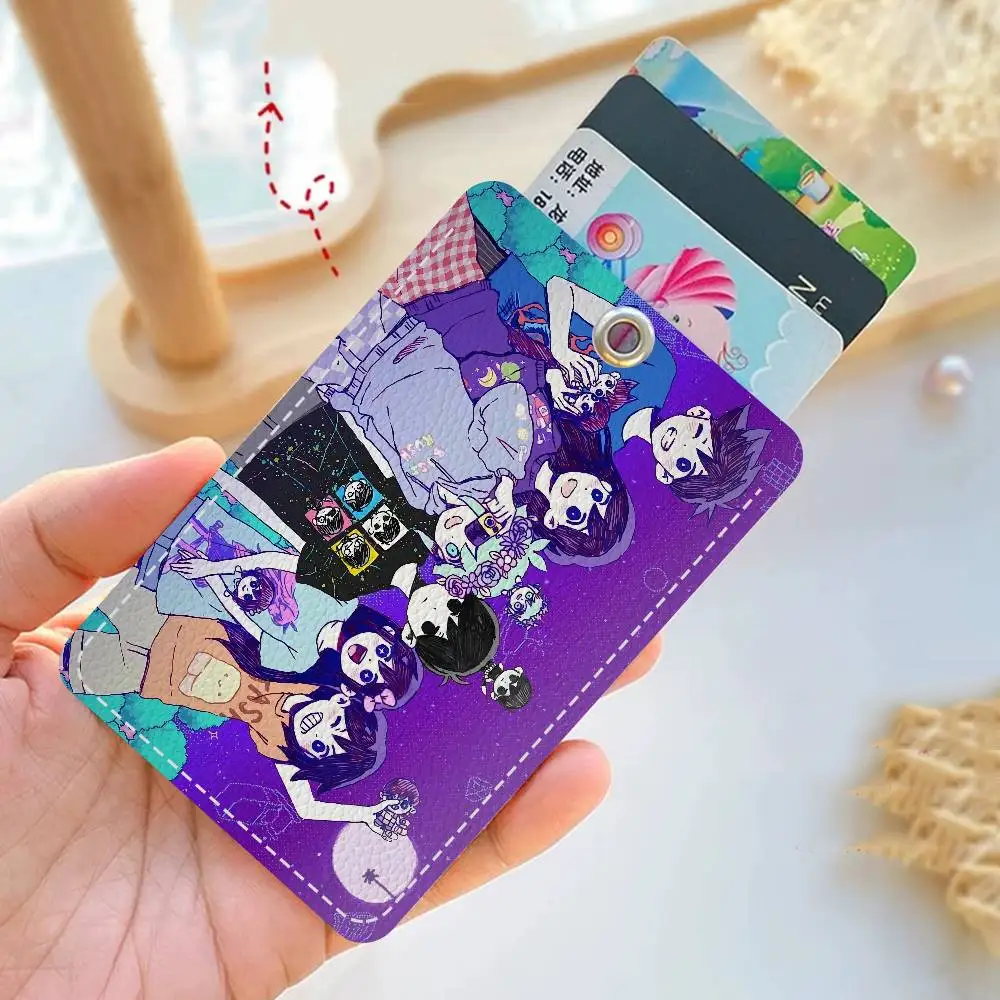 

Anime Omori Badge Holder Keychain For Bank Business Work Card Holder Student Card Protective Case Bus Card