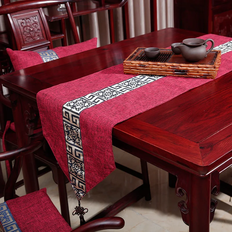 

Modern Simplici Chinese Sle Table Flag Cloth Art for Dining Table TV Cabinet Tea Table Cover Home Decor Table Toppers