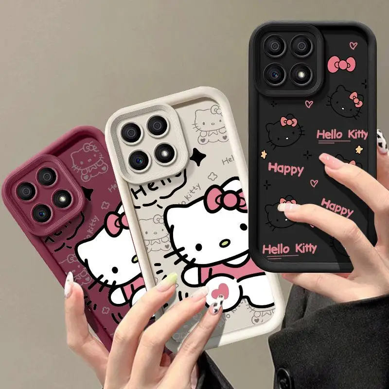 Sanrio Hello Kitty Cartoon Phone Case for Oneplus 12 12R 11 11R 10R 8T One Plus NORD CE 2 3 4 LITE 5G Shockproof Silicone Cover