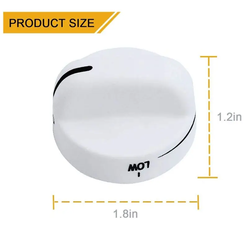 【NEW】4X WP8273104 Control Knob Replacement Compatible with Stove/ Range 8273104 PS393679 8273112 WP8273104VP 8273284