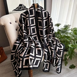 New Fashion Luxury Design Sexy Leopard Dot Striped Shawl Scarf High Quality Neckerchief Autumn Winter Foulards Muslim Kerchief