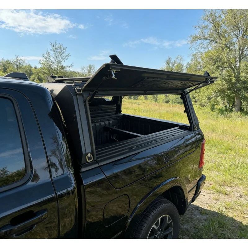 Hot Selling Folding Retractable Steel High Canopy Cover, Truck Bed Cargo Management Tonneau Topper for Pickup