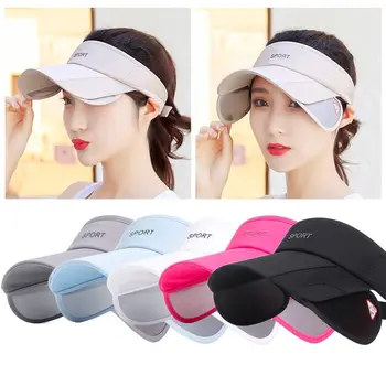 여성용 속건성 개폐식 챙 빈 선바이저 모자, 골프 모자, 스포츠 모자, 야구 모자, 테니스, 골프