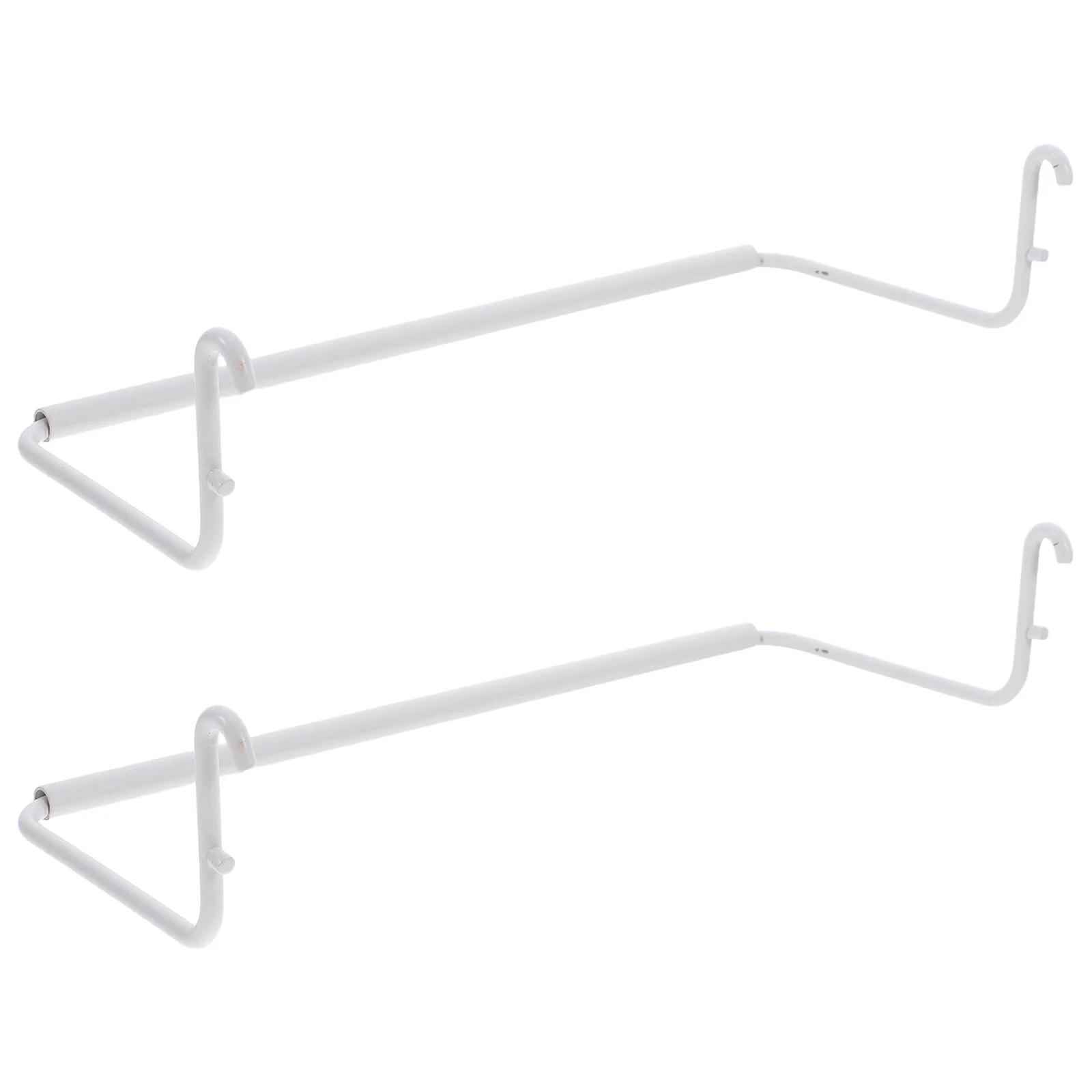 

2 pcs Stainless Steel Extendable Pegboard Towel Rack Paper Holder For Kitchen Bathroom Laundry Room Durable Roll Paper Storage