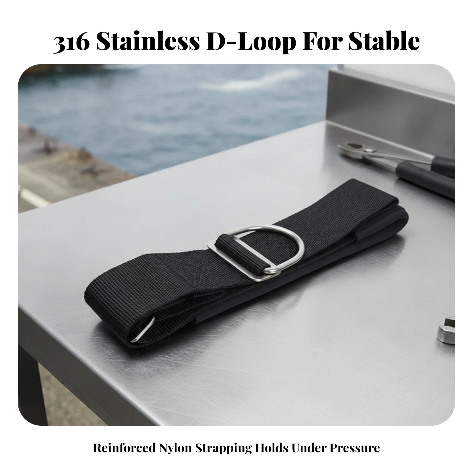 BCD Crotch Strap with D Loop Compatible Scuba Crotch Strap with Padded Sleeve Dive Strapping Sleeve Comfortable Diving Gear Soft view 4