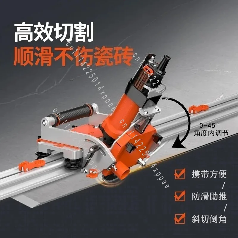 Rock Slab Stone Floor Tile Multi-functional 45-degree Chamfer Straight Cutting Machine Electric Track Tile Cutting Machine