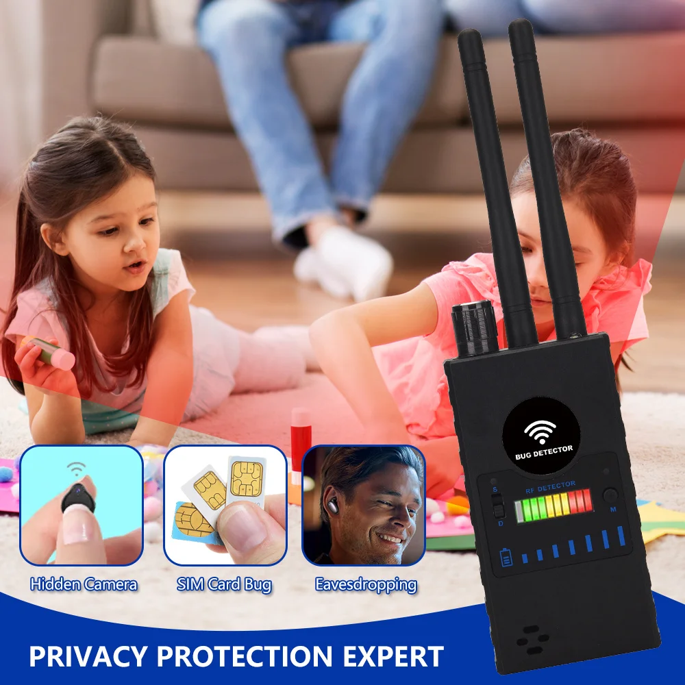 G528B Camera Detector Wireless RF Signal Scanner Anti-location Detector Professional GPS Search Devices Security Protection