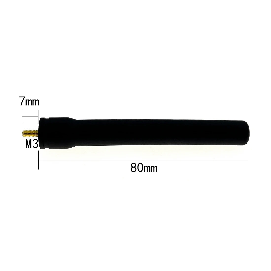 เสาทองแดง1ชิ้น2.4กรัม/4กรัม/433MHz/450MHz/470MHz เสาอากาศ M3สายอากาศยาว80มม.