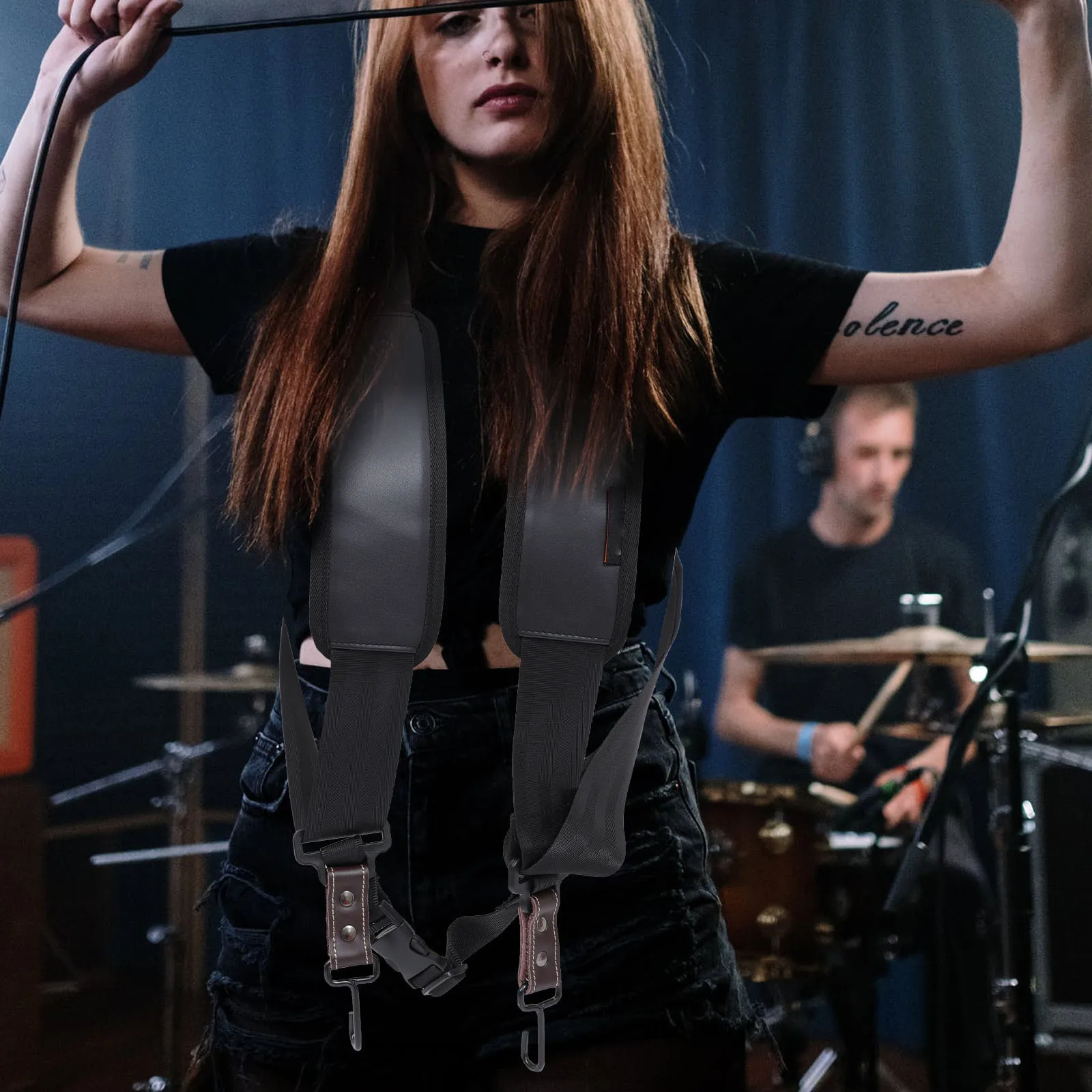 

1Pcs Drum Shoulder Strap Practical Multi Function Simple Design Comfortable Carrying Cord Accessory Djembe Strap