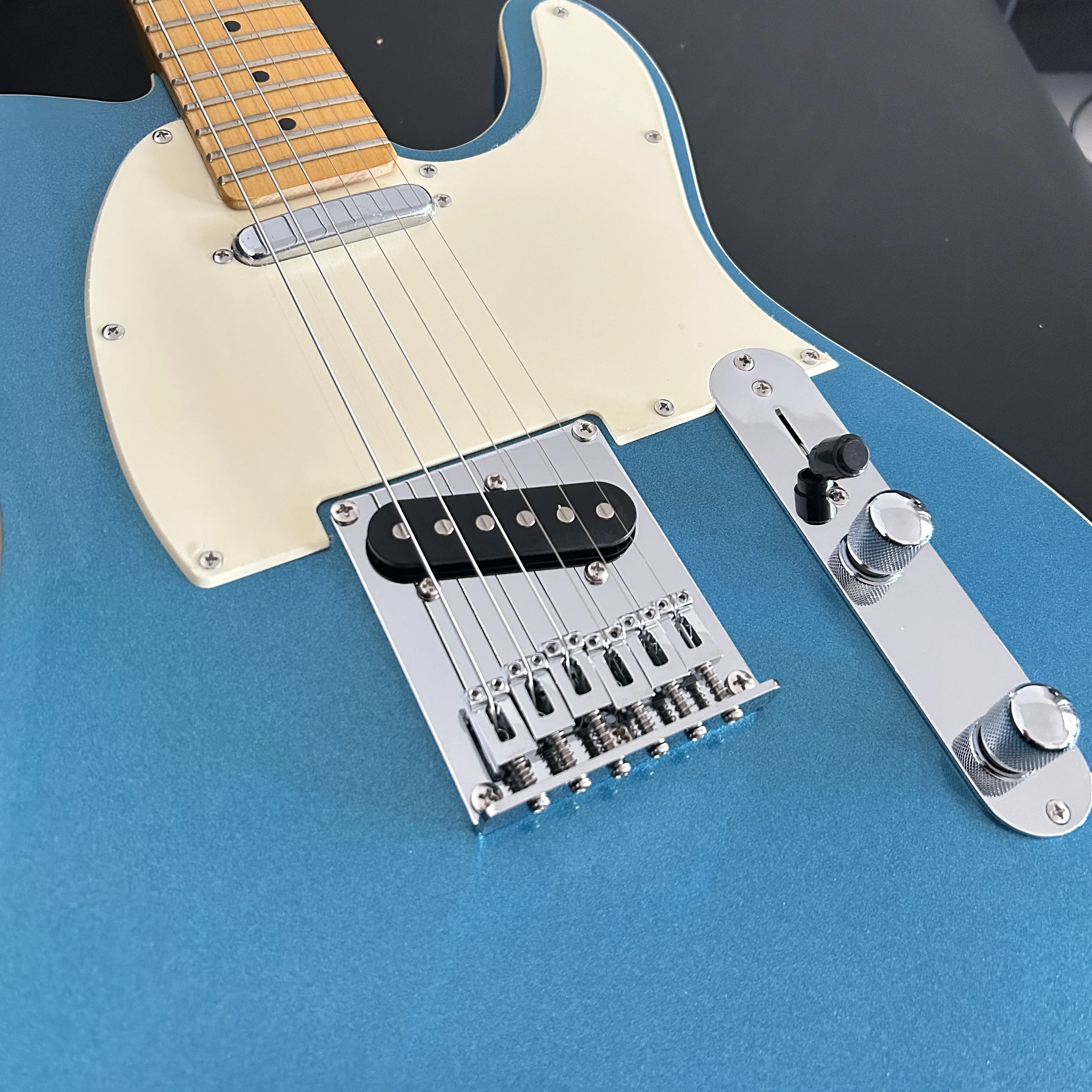 Player Telecaster 22 Frets Electric Guitar,Tidepool blue,made in china,in stock,Solid body,,High quality electric guitar