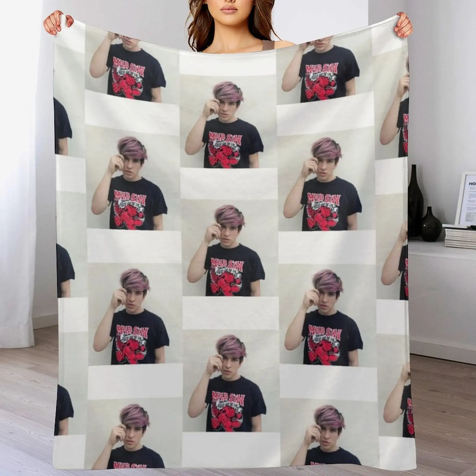 Jake Webber Long (2) Throw Blanket Cozy Throw Blanket Birthday Gift for Him Her