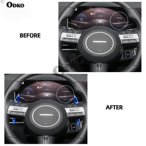 현대 소나타 11세대 2024-2025 모델 알루미늄 합금 자동차 스티어링 휠 기어 시프터 패들 시프트 익스텐션